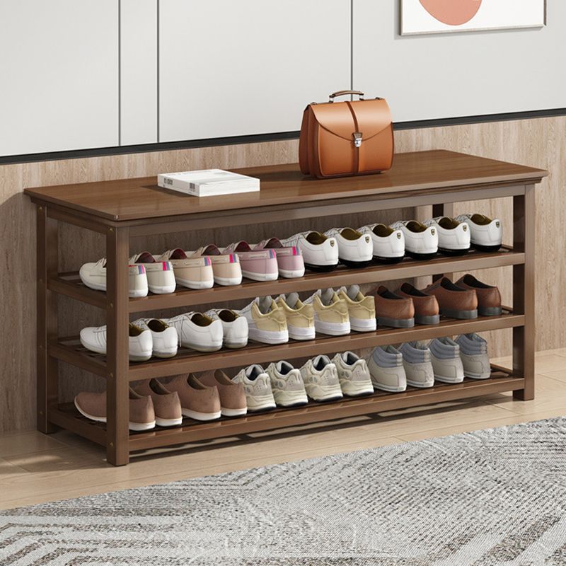 Mid-Century Modern Bench 11.42 Inch Wide Seating Bench with Shoes Storage Clearhalo 'Benches' 'Chairs & Seating' 'furn' 'furn_benches' 'Furniture' 'Living Room Furniture' 1200x1200_7d280bab-fccc-4273-b78d-b0d16b4836a9