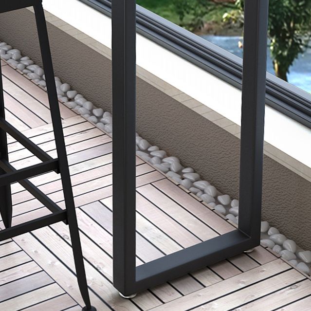 Modern Solid Wood Pub/Bar Table Sled Natural Balcony Bar Dining Table, Only Table Clearhalo 'Bar Furniture' 'Bar Tables' 'bar_tables' 'furn' 'furn_bar_tables' 'Furniture' 'furniture_bar_tables' 'Kitchen & Dining Furniture' 1200x1200_7d2a7017-2c7f-45e4-a5b2-69fc5cc6749a