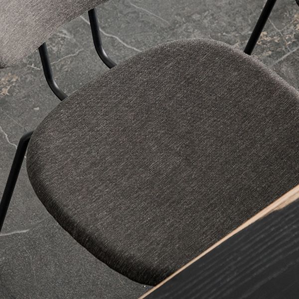 Industrial Style Linen Fabric Dining Chair Open Back Dining Side Armless Chair Clearhalo ' kitchen&dining_furn' 'Dining Chairs' 'Dining Tables & Seating' 'dining_chair' 'furn' 'furn_dining_chair' 'Furniture' 'furniture_dining_chair' 'Kitchen & Dining Furniture' 'kitchen' 1200x1200_7d2bba94-56f7-4be6-9786-b991ac8b3653