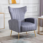Scandinavian 30"Wide Sewn Pillow Back Square Arm Wingback Chair Clearhalo 'Accent Chairs' 'accent_chairs' 'Chairs & Seating' 'furn' 'furn_accent_chairs' 'Furniture' 'Living Room Furniture' 1200x1200_7d2bee3d-2336-4444-ac20-2bacd78733b0