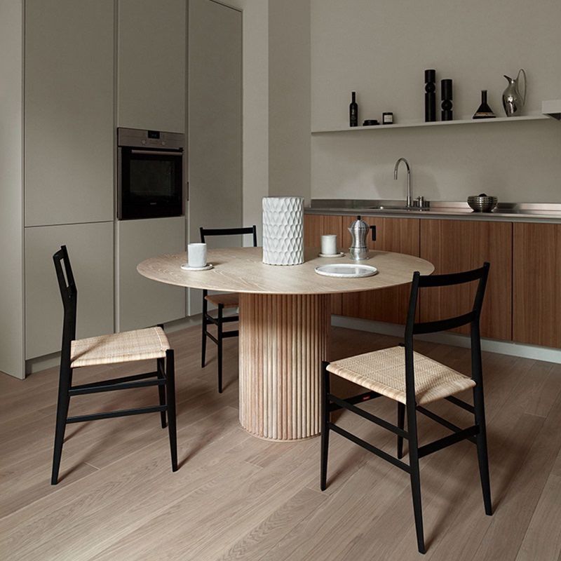 Solid Wood Round/Oval Dining Table Modern Contemporary Kitchen Table for Restaurant Clearhalo ' dining_table' 'Dining Tables & Seating' 'Dining Tables' 'furn' 'furn_dining_table' 'Furniture' 'furniture_dining_table' 'Kitchen & Dining Furniture' 'kitchen&dining_furn' 'kitchen' 'kitchen_dining_table' 1200x1200_7d2d8439-7801-48cb-90bd-1b84f2c94926
