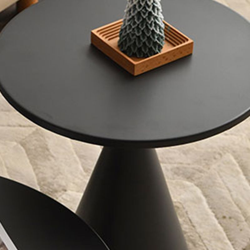 Contemporary Corner Table Round Pedestal Solid Wood Accent Side Table Clearhalo 'Coffee & Accent Tables' 'End & Side Tables' 'end_side_tables' 'furn' 'furn_end_side_tables' 'Furniture' 'Living Room Furniture' 1200x1200_7d2e2075-0b77-4213-8a61-427fc1b9f94d