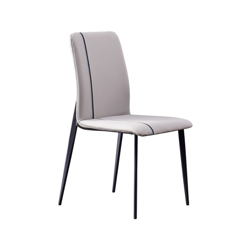 Contemporary Metal Dining Armless Chair Parsons Chair for Restaurant Use (Set of 2) Clearhalo ' kitchen&dining_furn' 'Dining Chairs' 'Dining Tables & Seating' 'dining_chair' 'furn' 'furn_dining_chair' 'Furniture' 'furniture_dining_chair' 'Kitchen & Dining Furniture' 'kitchen' 1200x1200_7d309749-4603-4734-946d-97bed450f167