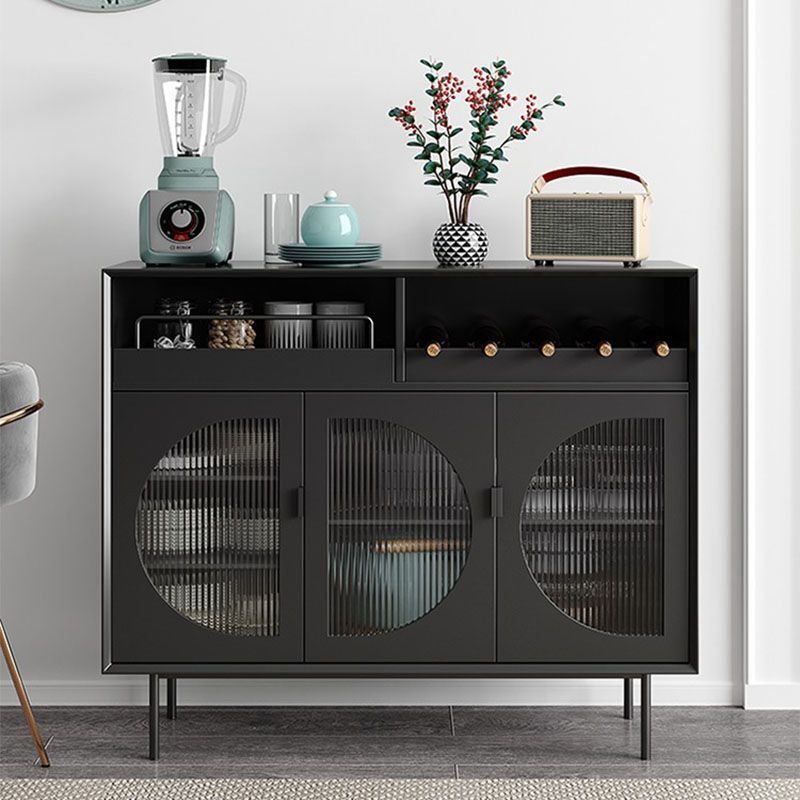 Servidor moderno de comedor Puertas de madera de madera servidor buffet con puertas para sala de estar