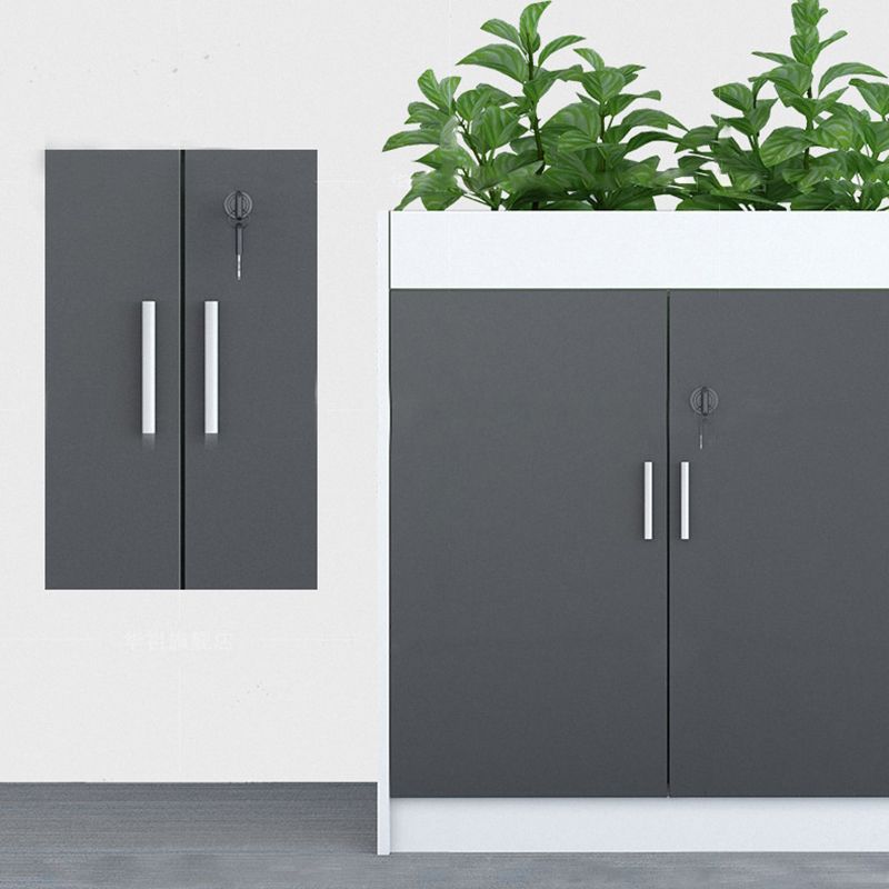 Gabinetto di file contemporaneo Cravatta in legno Lock Lock File laterale per ufficio