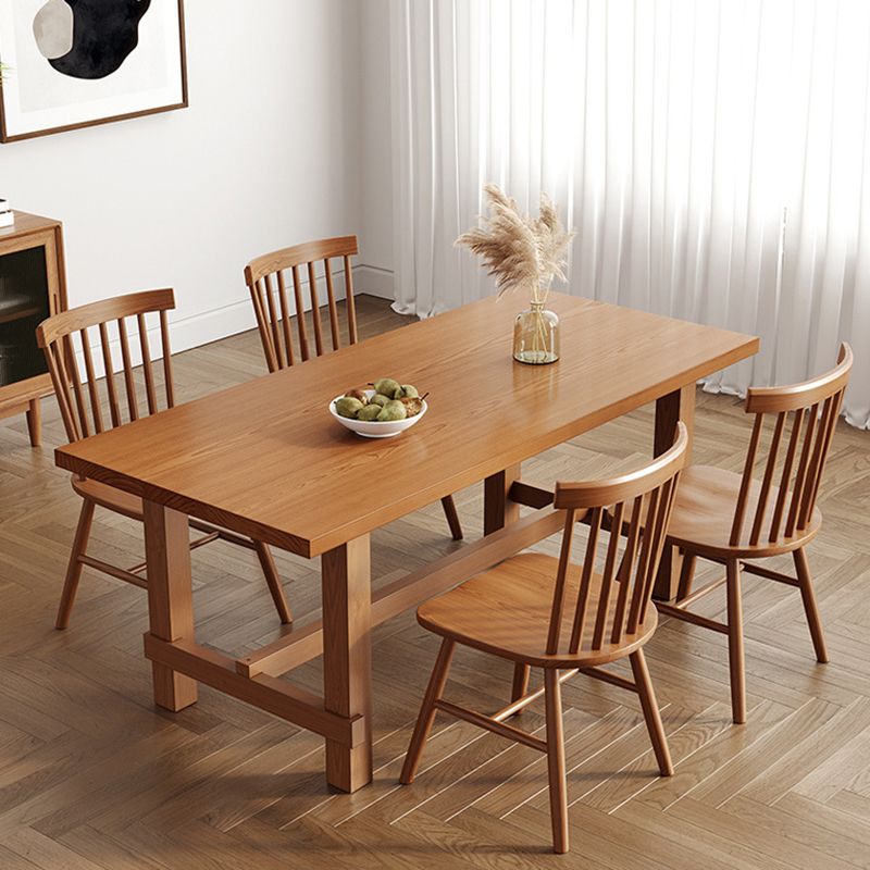 Solid Wood Dining Table Modern Rectangle Table with Trestle Base Clearhalo ' dining_table' 'Dining Tables & Seating' 'Dining Tables' 'furn' 'furn_dining_table' 'Furniture' 'furniture_dining_table' 'Kitchen & Dining Furniture' 'kitchen&dining_furn' 'kitchen' 'kitchen_dining_table' 1200x1200_7d360964-978f-407f-9d8c-624e89dbb4ac