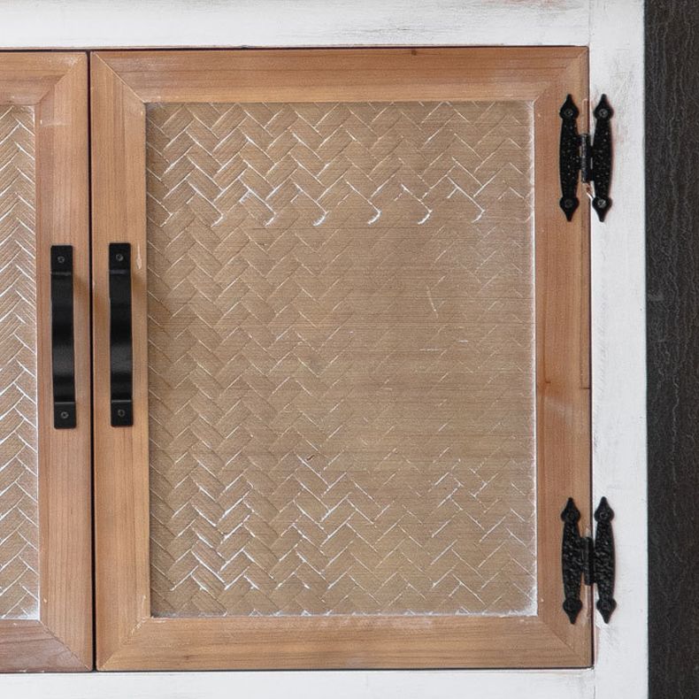 Bois en détresse 1 - Accent Points étagères industrielles comprenant une armoire avec des tiroirs