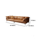 Pillow Top Arm Sofa Modern Faux Leather Cushions Sofa in Orange Clearhalo 'furn' 'furn_sofas' 'Furniture' 'Living Room Furniture' 'Sofa' 'sofas' 1200x1200_7d379294-32cd-4e22-aaf3-a9c7d6f47e5d