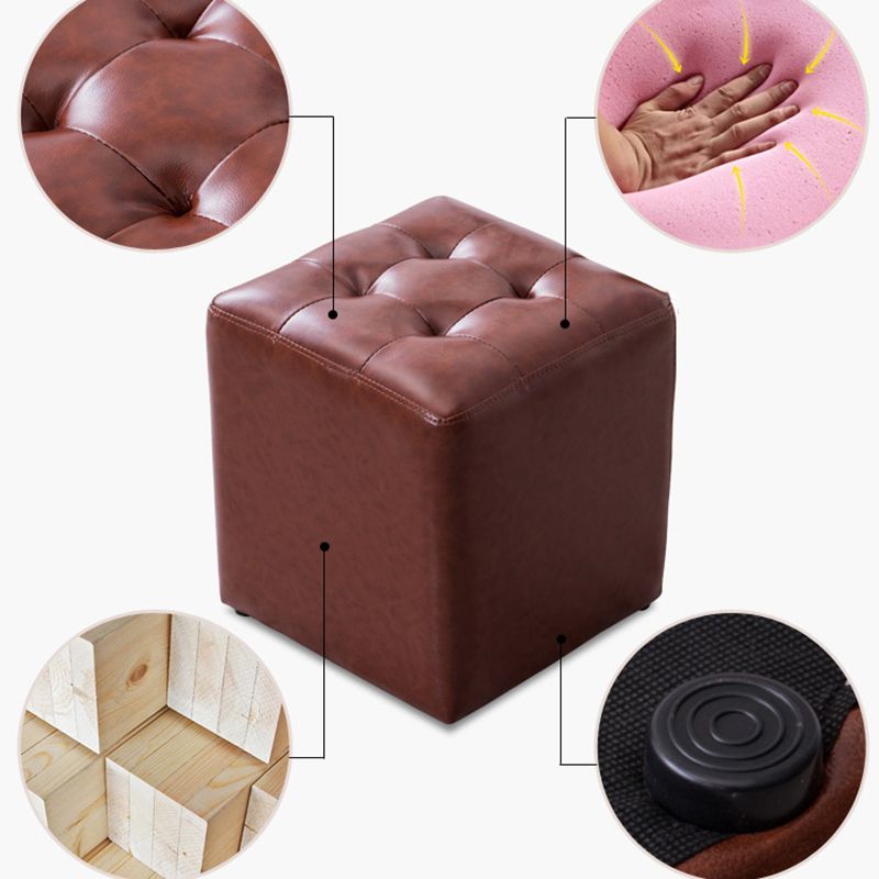 Modern Leather Pouf Water Resistant Round Pouf for Living Room Clearhalo 'furn' 'furn_ottomans_poufs' 'Furniture' 'Living Room Furniture' 'Ottomans & Poufs' 'ottomans_poufs' 1200x1200_7d379819-fd27-4f7e-98a4-4e62f90ea501