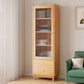 Modern Style Closed Back Book Shelf Rectangular Wooden Bookcase
