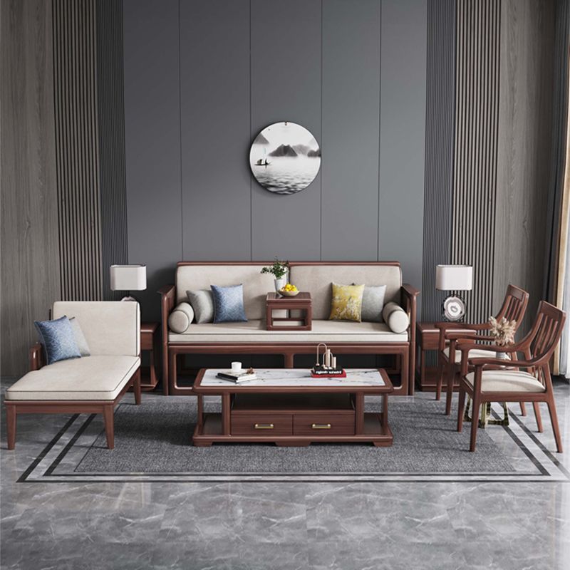 71.65" L Walnut Slipcovered Chaise Lounge Couch with 2 Pillows Clearhalo 'Chairs & Seating' 'Chaise Lounge' 'chaise_lounge' 'furn' 'furn_chaise_lounge' 'Furniture' 'Living Room Furniture' 1200x1200_7d3939ec-30d2-4aba-8103-0f7ae0ddc5db