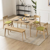 Wood Scandinavian Dining Chair Open Back Armless Dining Chairs for Home Use Clearhalo ' kitchen&dining_furn' 'Dining Chairs' 'Dining Tables & Seating' 'dining_chair' 'Furniture' 'furniture_dining_chair' 'Kitchen & Dining Furniture' 'kitchen' 1200x1200_7d39698b-67ce-4f4b-b39c-5f6ce2f67bdf