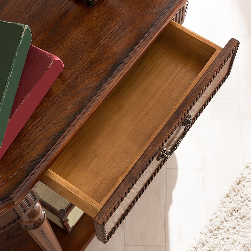 Mident secolo moderno in legno massiccio, tavolo da accento per console 35,43 "a Brone