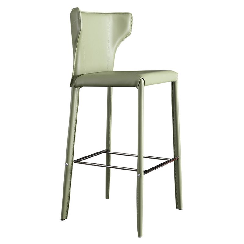 Glam Leather Counter Height Stools Low Back Bar Stools for Indoor Clearhalo 'Bar Furniture' 'Bar Stools' 'bar_stools' 'furn' 'furn_bar_stools' 'Furniture' 'Kitchen & Dining Furniture' 1200x1200_7d3bba12-a38c-4085-a167-b83ce2600358