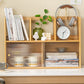 Zeitgenössischer offener Rückenhorizontales Bücherregal Bamboo -Buchhandel für Büro