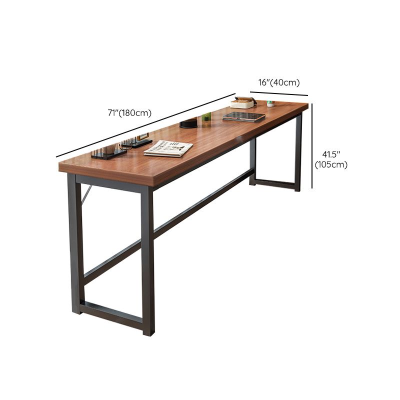 Industrial Style Bistro Bar Table Wooden Rectangle Metal Base Bar Table Clearhalo 'Bar Furniture' 'Bar Tables' 'bar_tables' 'furn' 'furn_bar_tables' 'Furniture' 'Kitchen & Dining Furniture' 1200x1200_7d3f1e14-c7ef-4eb2-b996-c14de270466c