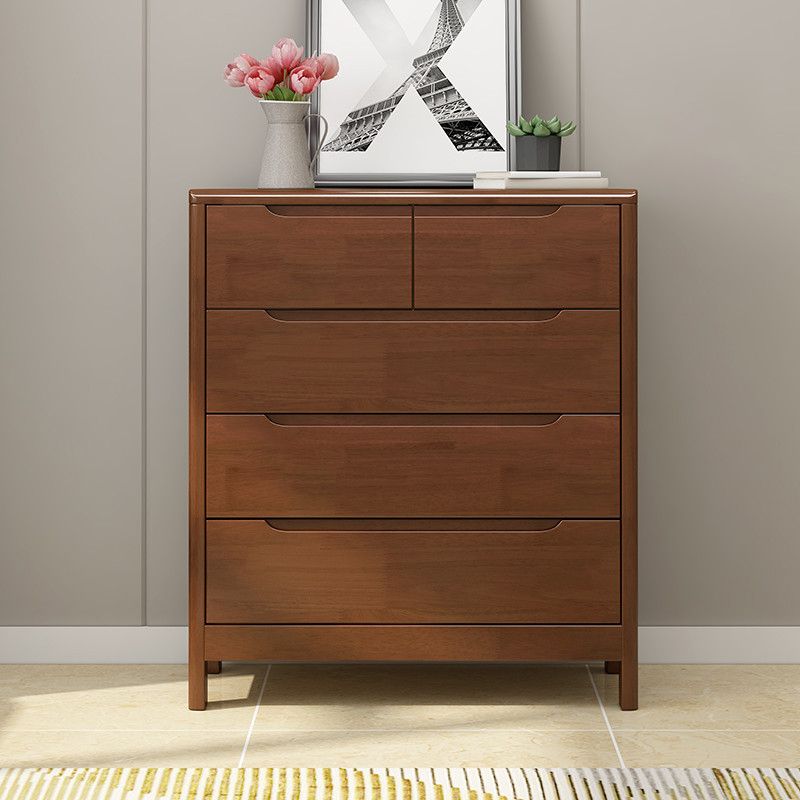 Modern Rubber-wood Solid Wood Side Board Living Room Buffet/Console with Drawers Clearhalo 'buffet_sideboard' 'Buffets & Sideboards' 'Furniture' 'furniture_buffet_sideboard' 'Kitchen & Dining Furniture' 1200x1200_7d4033a8-a1ee-43ed-a5be-98fbb222d22f
