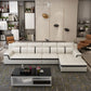 Gorgeous Style Seating White Black Sofa with Pillow Back Sofa Clearhalo 'furn' 'furn_sectionals' 'Furniture' 'furniture_sectionals' 'Living Room Furniture' 'Sectionals' 1200x1200_7d4055e3-fcea-47c7-abef-d6792486106d