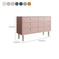 Commode de rangement en pierre Glam classique de 15,6 pouces de largeur avec 5/6/7/9 tiroirs
