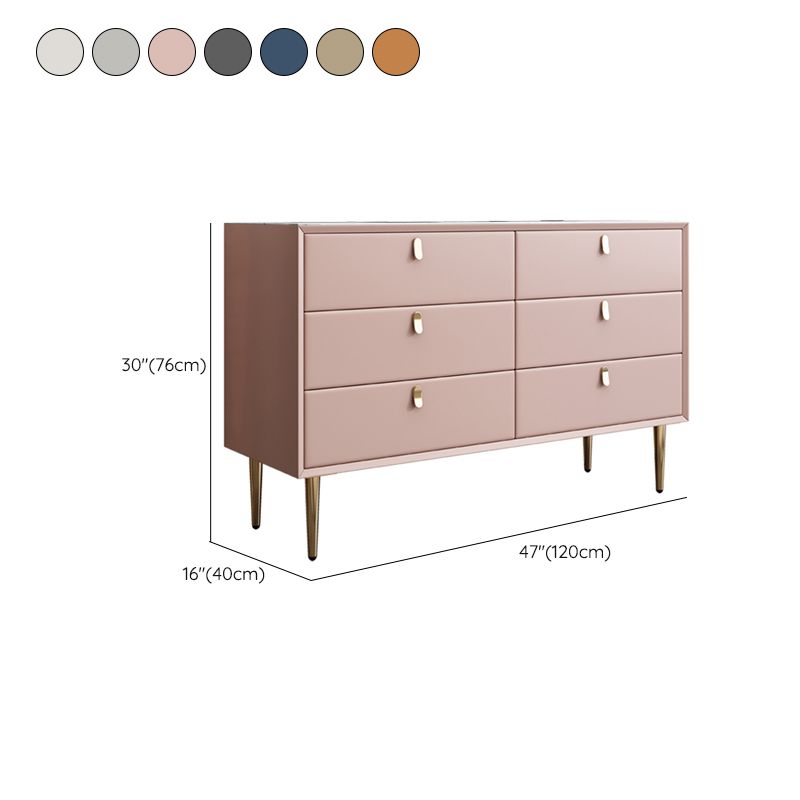 Commode de rangement en pierre Glam classique de 15,6 pouces de largeur avec 5/6/7/9 tiroirs