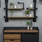 Metal Floating Bookcase Industrial Style Wall Mounted Closed Back Shelf Clearhalo 'Bookcases' 'furn' 'furn_bookcases' 'Furniture' 'furniture_bookcases' 'kitchen' 'kitchen_bookcases' 'Living Room Furniture' 'Office Furniture' 1200x1200_7d40ae13-8880-4472-9fb2-356adacbbcff