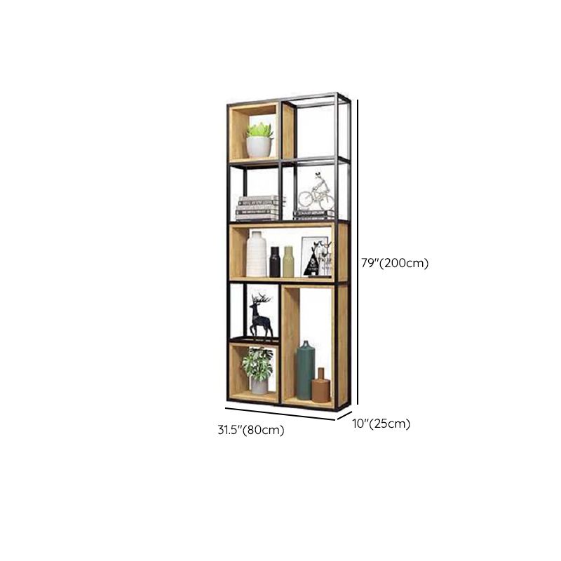 9.84" W Industrial Antique Finish Shelf Bookcase Etagere Metal Bookshelf Clearhalo 'Bookcases' 'furn' 'furn_bookcases' 'Furniture' 'Office Furniture' 1200x1200_7d447492-fbe5-46a0-b06b-8ab3b6c3a1cd