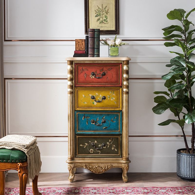 Traditional Style Brown Chest Solid Wood Vertical Lingerie Chest with 3 / 4 Drawers Clearhalo 'Bedroom Furniture' 'Dressers & Chests' 'dressers_chests' 'furn' 'furn_dressers_chests' 'Furniture' 1200x1200_7d44a56c-8da0-4bea-b658-59f23e50eb03