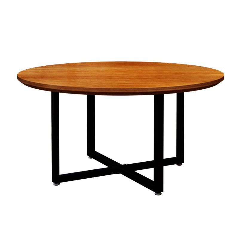 Table à manger ronde en bois massif, Style Simple, pour la cuisine de la maison