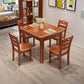 Rectangle 4 Legs Vintage Dining Table Wood Color Extendable Table of Solid Wood Clearhalo ' dining_table' 'Dining Tables & Seating' 'Dining Tables' 'furn' 'furn_dining_table' 'Furniture' 'furniture_dining_table' 'Kitchen & Dining Furniture' 'kitchen&dining_furn' 'kitchen' 'kitchen_dining_table' 1200x1200_7d474e81-bf99-4446-89c9-2fd48ad71325