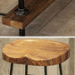 Mesa de barra de madera maciza rectángulo industrial Juego de mesa 1/4/7 piezas de mostrador con taburetes altos