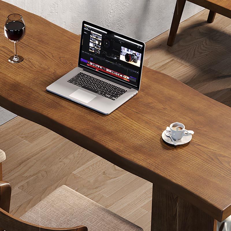 Ash houten bovenste balk tafel eigentijdse staaftafel met houten opbergrek