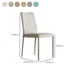 Designer Style Armless Chair Leather Parsons Back Chair for Restaurant