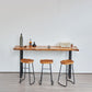 Solid Wood Bar Dining Table Industrial Bar Dining Table with Sled Base in Black Clearhalo 'Bar Furniture' 'Bar Tables' 'bar_tables' 'furn' 'furn_bar_tables' 'Furniture' 'furniture_bar_tables' 'Kitchen & Dining Furniture' 1200x1200_7d4c661a-b937-41a3-8d73-27d37785753d