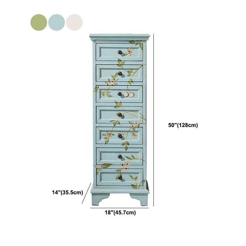 Vaste houten dressoir Amerikaan traditionele opbergkist met 5/7 laden