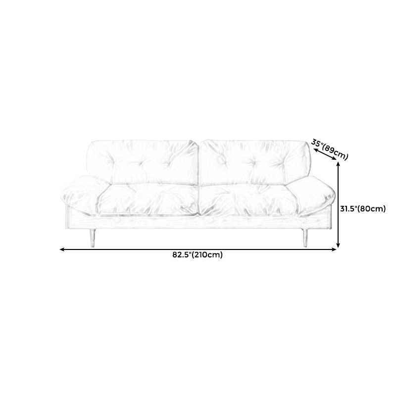 Armless Sofa Loose Back 35"W Tufted Modern Sofa for Living Room Clearhalo 'furn' 'furn_sofas' 'Furniture' 'furniture_sofas' 'kitchen' 'kitchen_sofas' 'Living Room Furniture' 'Sofa' 'sofas' 1200x1200_7d5163ab-e864-43c1-8c41-a9a62efadd16
