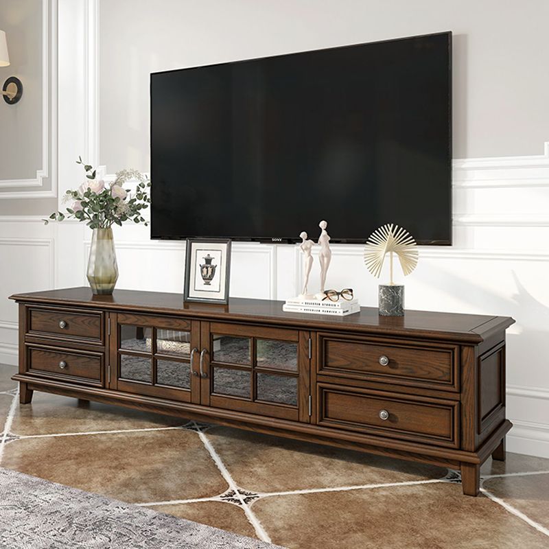 Traditional TV Media Console Solid Wood TV Console with Drawers Clearhalo 'furn' 'furn_tv_stands_entertainment_centers' 'Furniture' 'Living Room Furniture' 'TV Stands & Entertainment Centers' 'TV Stands & Media Storage Furniture' 'tv_stands_entertainment_centers' 1200x1200_7d545613-e2e7-4e73-a85c-a1caa99ab648
