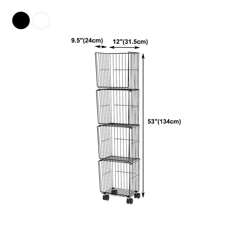 Estantería de estilo moderno estantería de metal de espalda cerrada con ruedas de lanzador para uso en el hogar