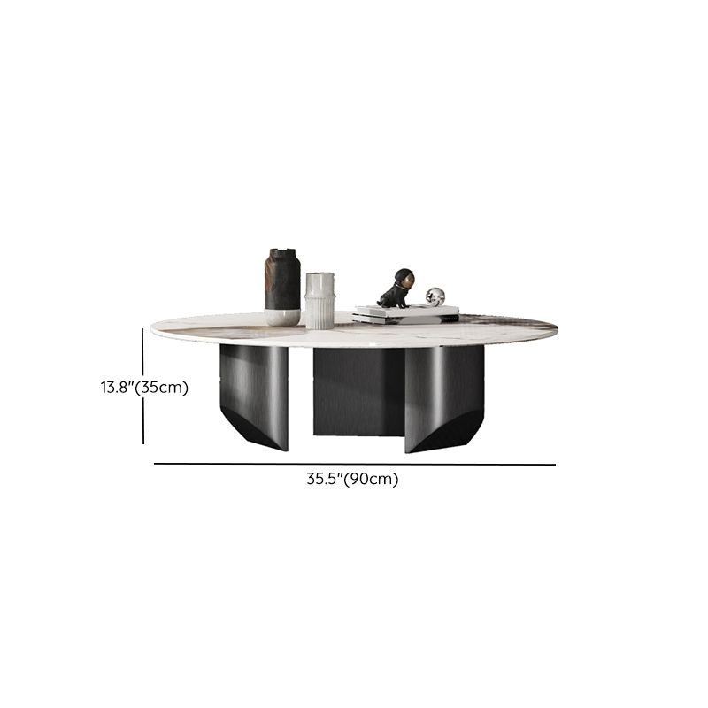 Slate Round Modern Coffee Table No Distressing Coffee Table Set Clearhalo 'Coffee & Accent Tables' 'Coffee Tables' 'coffee_tables' 'furn' 'furn_coffee_tables' 'Furniture' 'Living Room Furniture' 1200x1200_7d5580cb-eba1-4d90-b060-1b23ec94d04b