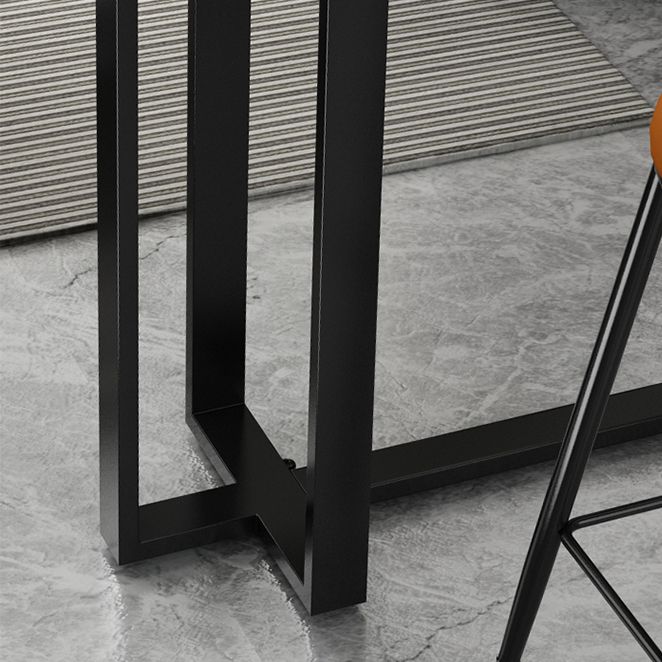 Stenen bar eettafel moderne rechthoekige balktafel met schroefdeksel voor woonkamer balkon