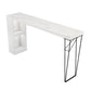 Dining Table Modern White Sintered Stone Top Bar Table with Storage Shelves Clearhalo 'Bar Furniture' 'Bar Tables' 'bar_tables' 'furn' 'furn_bar_tables' 'Furniture' 'Kitchen & Dining Furniture' 1200x1200_7d5983b7-2515-43dc-af26-4442070841db