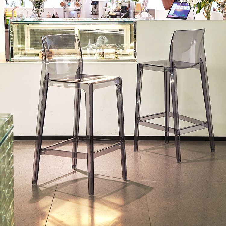 Contemporary Acrylic Counter Chair Low Back Indoor Bar Stools Clearhalo 'Bar Furniture' 'Bar Stools' 'bar_stools' 'furn' 'furn_bar_stools' 'Furniture' 'Kitchen & Dining Furniture' 1200x1200_7d5b4e5b-0de8-424e-814f-3f764cbdfd04