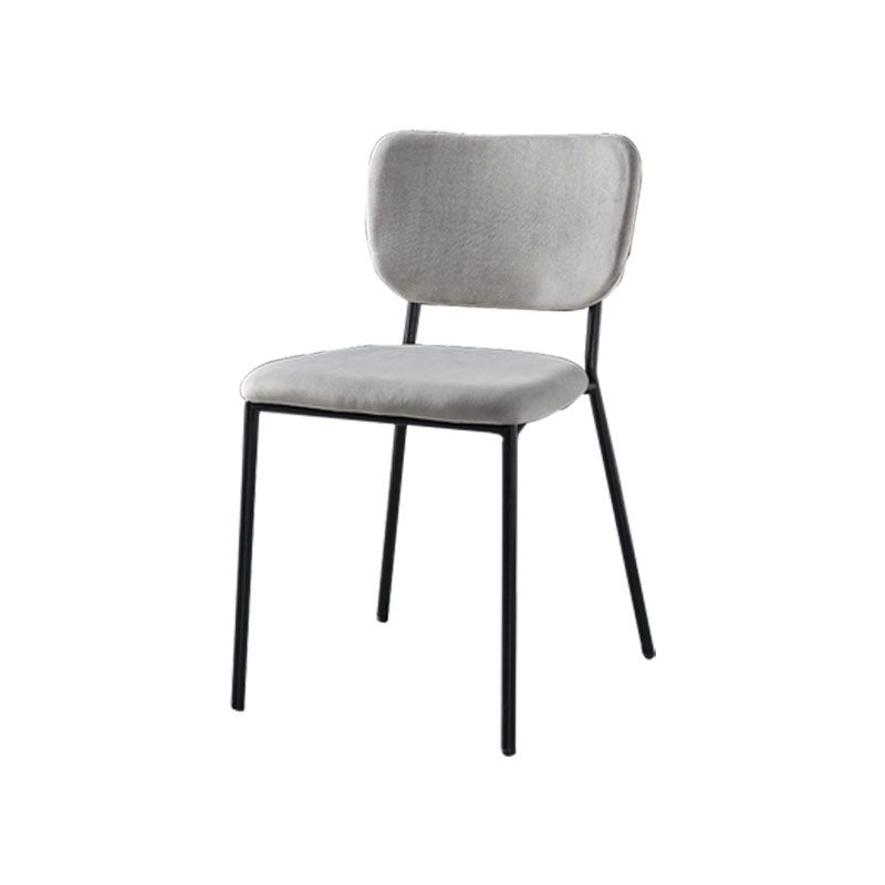 Nordic Style Dining Chairs Armless Open Back Stackable Chairs with Metal Legs Clearhalo ' kitchen&dining_furn' 'Dining Chairs' 'Dining Tables & Seating' 'dining_chair' 'furn' 'furn_dining_chair' 'Furniture' 'furniture_dining_chair' 'Kitchen & Dining Furniture' 'kitchen' 1200x1200_7d5b8ceb-b1cf-49f7-aa2e-7d22347a3ed9
