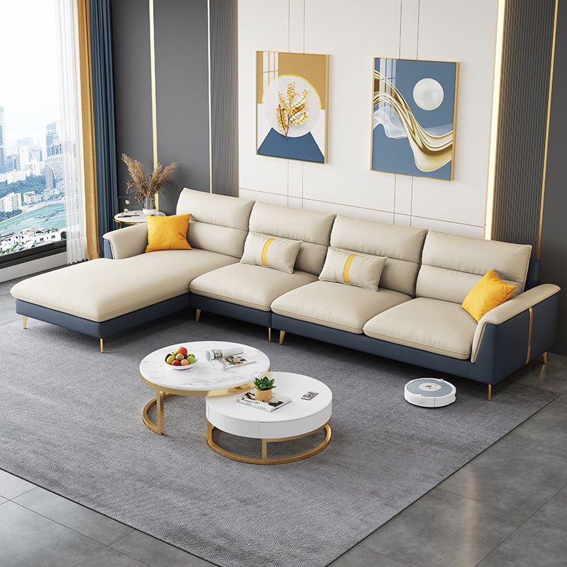 Klappe Armlehnenpolsterungssofa Bett weiße Imitation Ledermahlholz -Rahmensofa