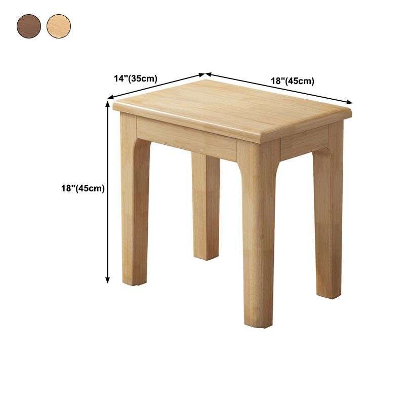 17.7"H Modern Entryway and Bedroom Bench Solid Wood Rubberwood Bench Clearhalo 'Benches' 'Chairs & Seating' 'furn' 'furn_benches' 'Furniture' 'Living Room Furniture' 1200x1200_7d5dcb57-c284-4e2a-8ec8-0967b315391a