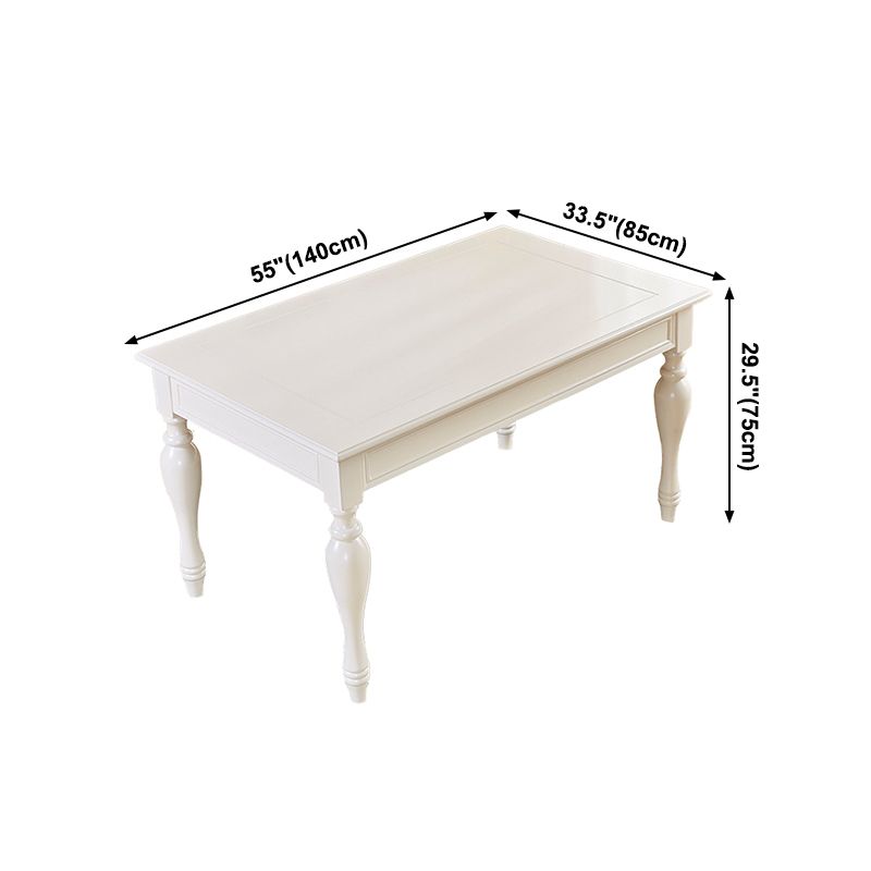 Mid-Century Dining Table Rectangle Solid Wood 4 Legs Dining Table for Home Use Clearhalo ' dining_table' 'Dining Tables & Seating' 'Dining Tables' 'furn' 'furn_dining_table' 'Furniture' 'furniture_dining_table' 'Kitchen & Dining Furniture' 'kitchen&dining_furn' 'kitchen' 'kitchen_dining_table' 1200x1200_7d5e49ce-917a-4ae3-97dc-b70398365913