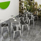 Industrial Sintered Stone Dinner Room Kitchen Table Black Table with Grey Frame for Dining Room Clearhalo ' dining_table' 'Dining Tables & Seating' 'Dining Tables' 'furn' 'furn_dining_table' 'Furniture' 'furniture_dining_table' 'Kitchen & Dining Furniture' 'kitchen&dining_furn' 'kitchen' 'kitchen_dining_table' 1200x1200_7d5f32f8-64a1-4a05-a6e8-bb967bf00fd7