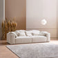 Creamy-White Contemporary Microsuede Tuxedo Arm Sofa for Living Room, Apartment Clearhalo 'furn' 'furn_sofas' 'Furniture' 'furniture_sofas' 'Living Room Furniture' 'Sofa' 'sofas' 1200x1200_7d600554-9e29-42f9-821b-d79c7341845a