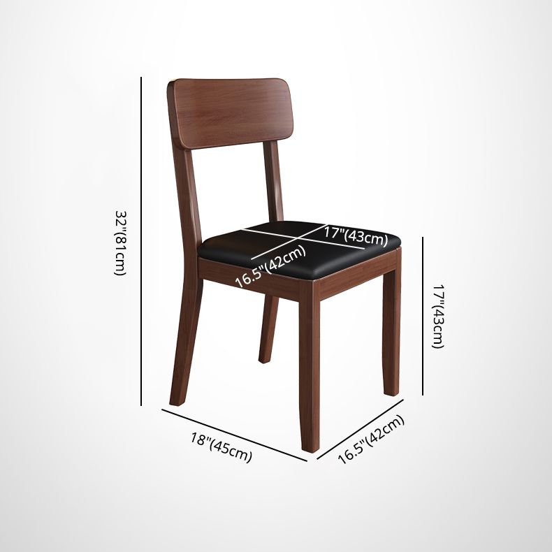 Modern Kitchen Square Dining Chair Open Back Dining Side Armless Chair Clearhalo ' kitchen&dining_furn' 'Dining Chairs' 'Dining Tables & Seating' 'dining_chair' 'furn' 'furn_dining_chair' 'Furniture' 'furniture_dining_chair' 'Kitchen & Dining Furniture' 'kitchen' 1200x1200_7d603226-4e0c-4a7b-a330-266133a17ced