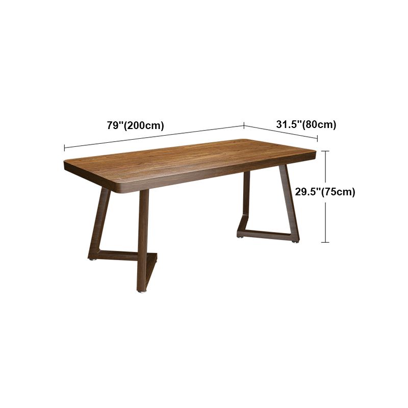 Modern Style Home Office Desk Curved Solid Wood Sled Writing Desk Clearhalo 'furn' 'furn_office_desk' 'Furniture' 'Office Desks' 'Office Furniture' 'office_desk' 1200x1200_7d606840-166b-4f70-87d2-caec96f4e9e9
