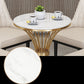 Round Scandinavian Style Dining Room Set Sintered Stone Dining Furniture Set with Metallic Base Clearhalo 'Dining Room Sets' 'Dining Tables & Seating' 'dining_room_set' 'furn' 'furn_dining_room_set' 'Furniture' 'furniture_dining_room_set' 'Kitchen & Dining Furniture' 'kitchen&dining_furn' 'kitchen' 1200x1200_7d63fe3b-ab60-4ab2-ab2d-002a2deb3095
